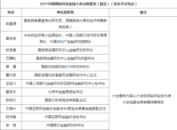 2017中國國際科技金融大會(huì )