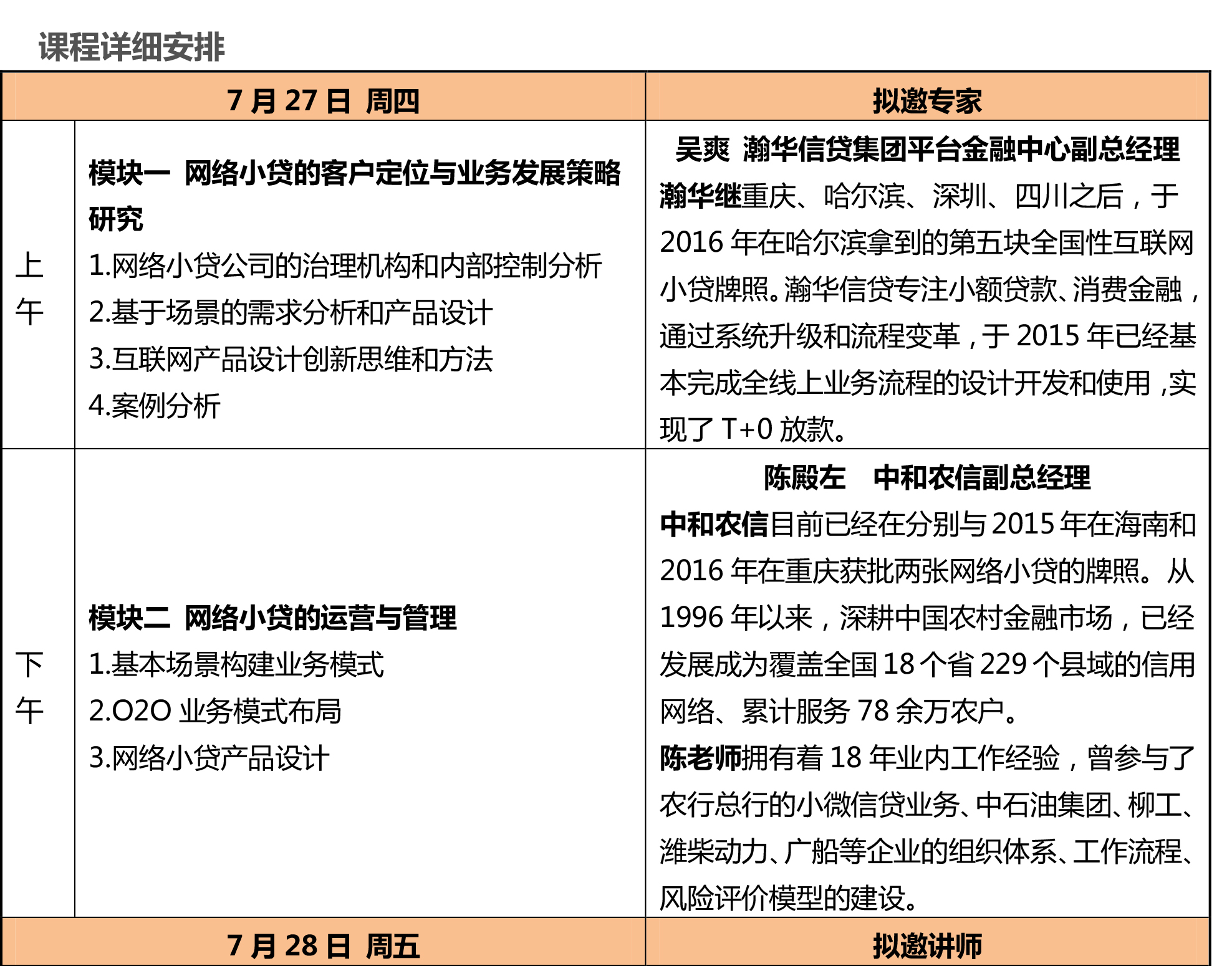 第41期網(wǎng)絡(luò )小貸的業(yè)務(wù)布局與模式分析高級研修班