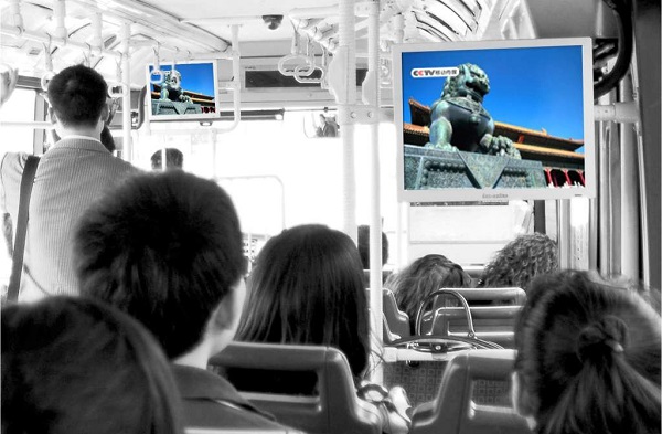 南充公交車(chē)載電視廣告投放案例