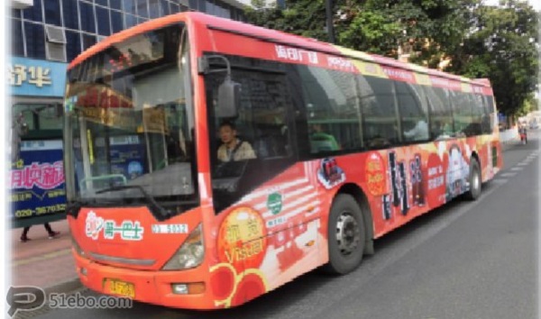 廣州市區公交車(chē)身廣告投放案例