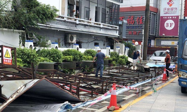 排查戶(hù)外廣告牌隱患