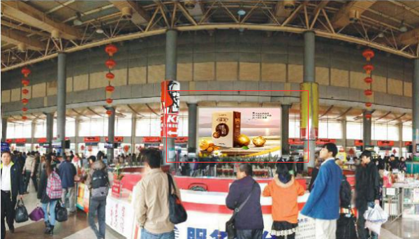南寧瑯東車(chē)站LED廣告
