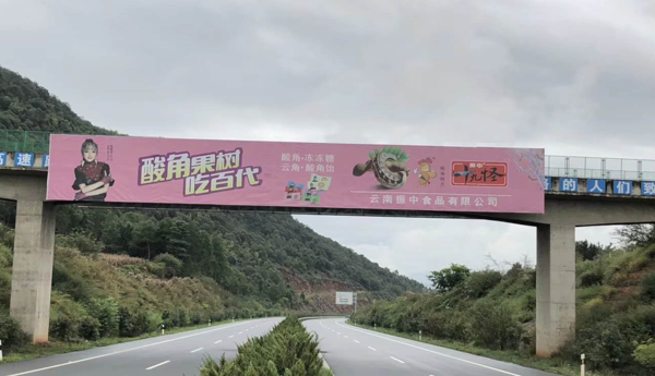 云南高速公路跨線(xiàn)橋廣告